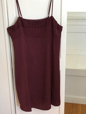 BANANA REPUBLIC Mini Slip Dress Burgundy Women’s Size 12
